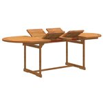 vidaXL Ensemble à Manger de jardin 7Pièces bois d'acacia solide textilène
