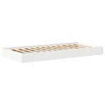vidaXL Lit Bibliothèque Blanc 100 x 200 cm Bois d'ingénierie