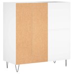 vidaXL Armoire à disques blanc 84 5x38x89 cm bois d'ingénierie