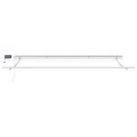 Store Rétractable Manuel vidaXL avec LED Gris Clair 450x350 cm
