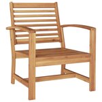 vidaXL Chaises de jardin 2 Pièces Naturel 60 x 65 x 76.5 cm