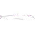 vidaXL Dessus de table 100x80x3 8 cm rectangulaire bois massif acacia