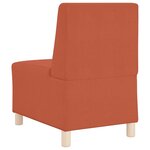 vidaXL Unité de Sofa Modulaire Sans Accoudoirs 3 Pièces Orange