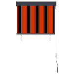 vidaXL Store roulant d'extérieur 80x250 cm Orange et marron