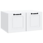 vidaXL Meuble TV mural Blanc 59 5 x 41 x 30 cm Bois d'ingénierie