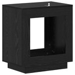 vidaXL Table d'appoint Chêne noir 60 x 40 x 65 cm Bois d'ingénierie