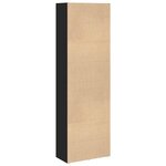 vidaXL Bibliothèque noir 60x30x189 cm bois d'ingénierie