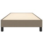 vidaXL Cadre de lit taupe 90x200 cm tissu