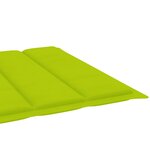 vidaXL Chaise longue de jardin avec table et coussin Pin imprégné