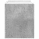 vidaXL Table de chevet murale gris béton 45x30x35 cm