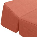 vidaXL Canapé-lit pliable Rouge orange 60 x 70 x 41 cm Tissu
