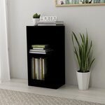vidaXL Bibliothèque noir 40x24x75 cm bois d'ingénierie