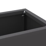 vidaXL Support d'umbrella noir 28x12x41 cm en acier