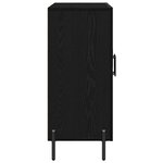 vidaXL Buffet en chêne noir 90x34x80 cm en bois d'ingénierie