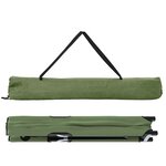 vidaXL Lits de soleil pliants avec sacs de transport 2 Pièces Vert armée 600D Tissu Oxford