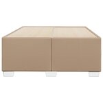 vidaXL Cadre de lit sans matelas cappuccino 120x200 cm similicuir