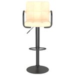 vidaXL Tabouret de bar Crème Velours