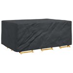 vidaXL Housse pour mobilier d'extérieur Noir 220 x 150 x 85 cm 210D