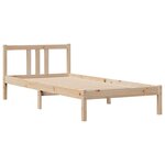 vidaXL Cadre de lit sans matelas 90x190 cm bois de pin massif