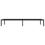 vidaXL Cadre de lit métal sans matelas noir 90x200 cm
