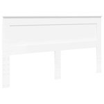 vidaXL Tête de lit avec tête de lit Blanc 180 cm Bois d'ingénierie