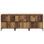 vidaXL Buffets 3 Pièces Bois Ancien 60 x 35 x 70 cm Bois d'ingénierie