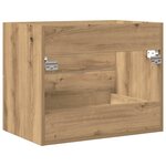 vidaXL Armoire lavabo de salle de bain chêne artisanal bois ingénierie