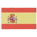 vidaXL Drapeau de l'Espagne et mât 6 23 m Aluminium