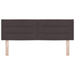 vidaXL Tête de lit Design Lignes Marron Foncé 140 cm Tissu