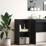 vidaXL Bibliothèque Chêne noir 40 x 30 x 77 cm Bois d'ingénierie