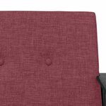 vidaXL fauteuil Bordeaux 59 x 75 x 78 cm tissu