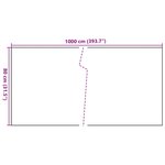 vidaXL Paravent de balcon blanc 1000x80 cm résine tressée