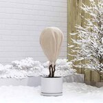 vidaXL Fleece de protection des plantes contre le gel Beige 20 x 1 6 m