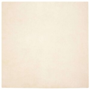 vidaXL Tapis en Fourrure Synthétique de Lapin Crème 120 x 120 cm