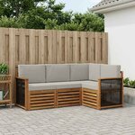 vidaXL Ensemble de canapés d'extérieur 4 pc Polyester