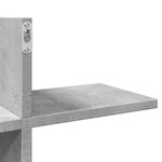 vidaXL Étagère murale gris béton 124 5x18x60 5 cm bois d'ingénierie