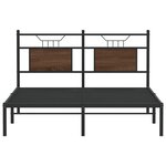 vidaXL Cadre de lit sans matelas chêne marron 150x200 cm