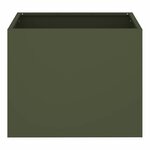 vidaXL Cache-pot de jardin Vert olive 50 x 32 x 40 cm