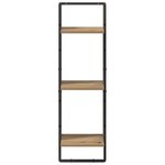 vidaXL Étagère Murale avec étagère Chêne artisanal 30 x 25 x 100 cm