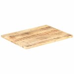 vidaXL Dessus de table Bois de manguier solide 25-27 mm 80x60 cm