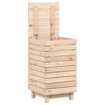 vidaXL Panier à linge 44x44x76 cm bois massif de pin