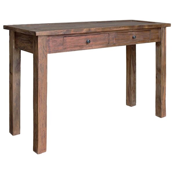 vidaXL Table console bois d'acajou massif 123x42x75 cm