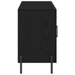 Buffet vidaXL Noir Chêne 100x36x60 cm Bois d'ingénierie