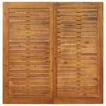 Ensemble de salle à manger jardin 5 pièces vidaXL Gris poly rattan acacia