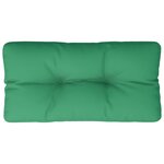 vidaXL Coussin de palette vert 80x40x12 cm tissu