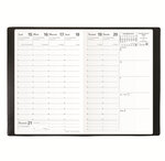 Agenda Affaires + Répert. Club noir ebene 10 x 15 cm Quovadis