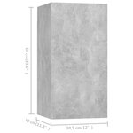 vidaXL Meubles TV 7 Pièces Gris béton 30 5x30x60 cm Bois d'ingénierie