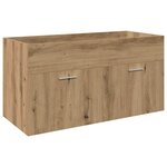 vidaXL Ensemble de meubles salle de bain 3 Pièces bois d'ingénierie