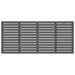 vidaXL Tête de lit murale Gris 166x3x91 5 cm Bois massif de pin