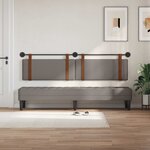 vidaXL Tête de lit suspendue Taupe PU antique